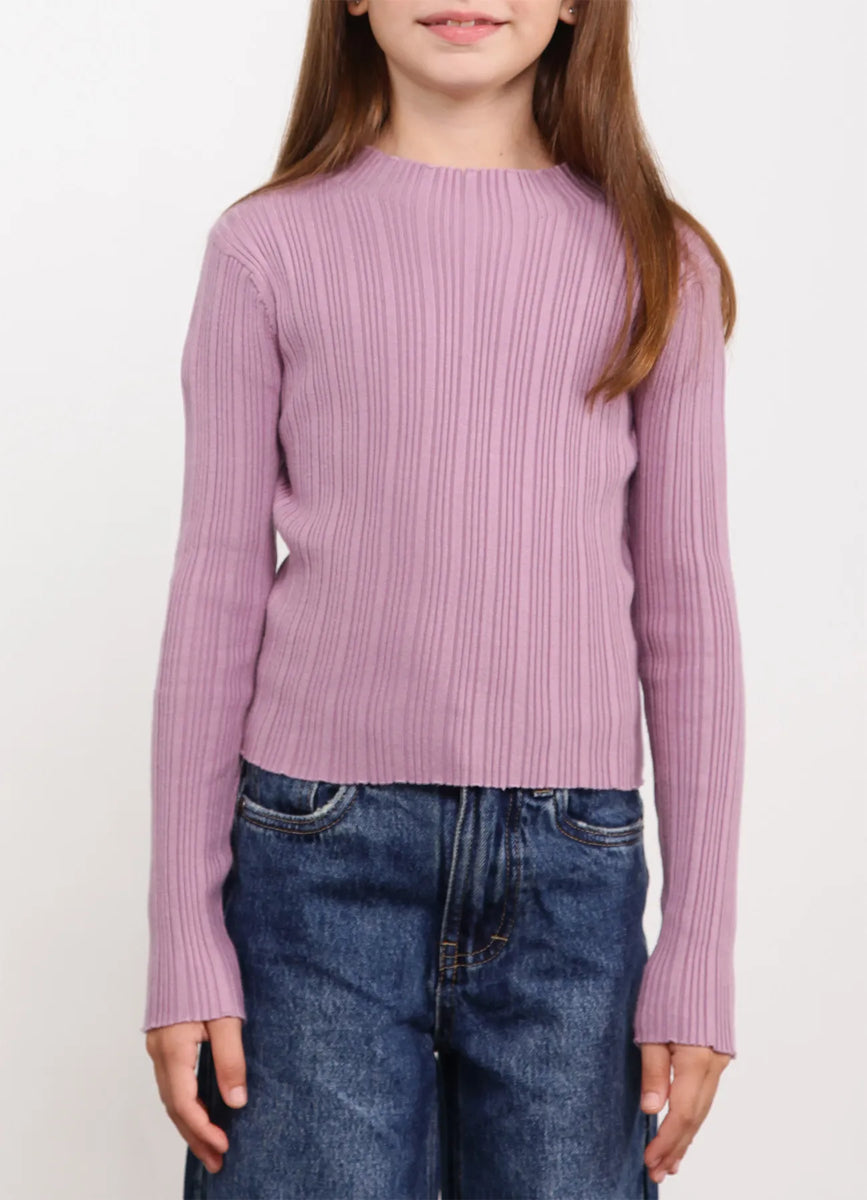 Gingerbread Brown Acrylic Cashmilon Knitted Crop Top Blouse