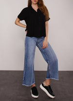 Load image into Gallery viewer, Cropped wide Leg Jeans
