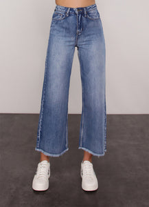 Cropped wide Leg Jeans