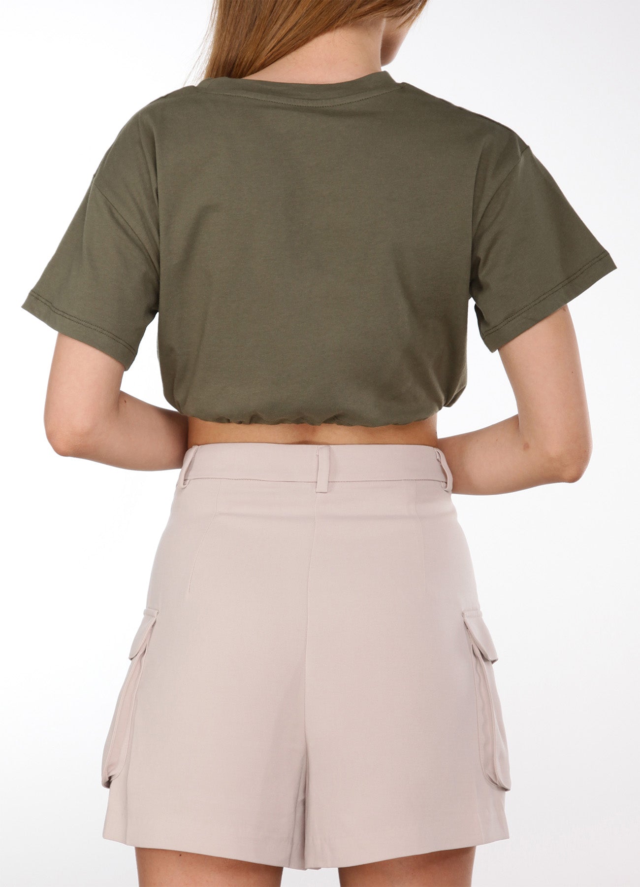 Cropped T-shirt.