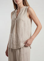 Load image into Gallery viewer, Linen V-neck Blouse
